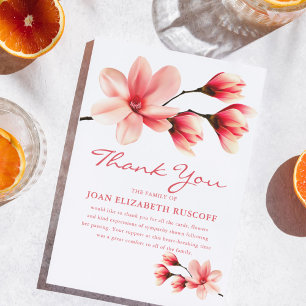 Funeral Thank You   Pink Magnolia Memorial