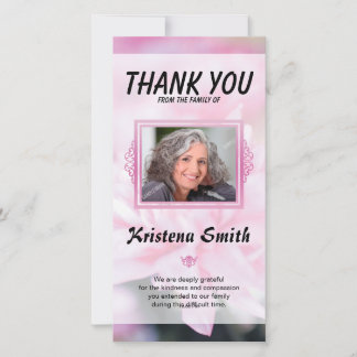 Funeral Thank You Sympathy Card
