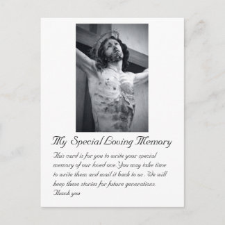 Funeral Wedding Special Memory Card