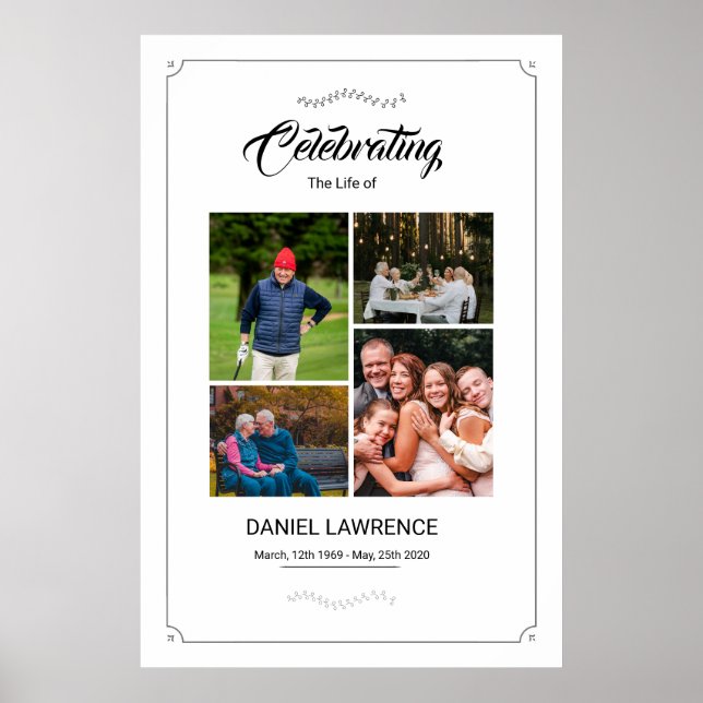 Funeral Welcome Sign Template (Front)