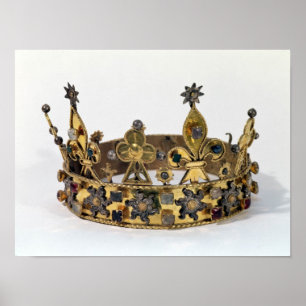 Funerary crown of Philippe of France  1404 Poster