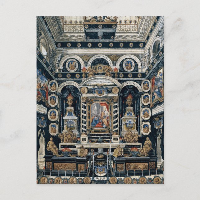 Funerary decoration to the memory of Henri II Postcard (Front)