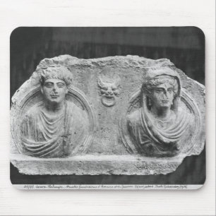 Funerary relief of a couple, from Palmyra, Syria Mouse Mat