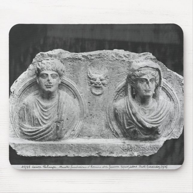 Funerary relief of a couple, from Palmyra, Syria Mouse Mat (Front)