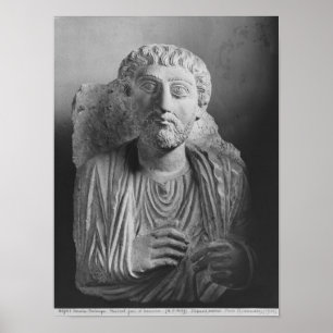 Funerary relief of a male figure, from Palmyra Poster