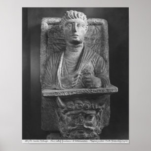 Funerary relief of Athenourou, from Palmyra Poster