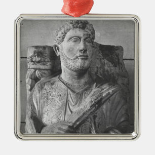 Funerary relief of Jarhai, from Palmyra, Syria Metal Tree Decoration