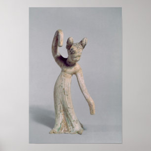 Funerary statue of a dancer, Tang Dynasty Poster