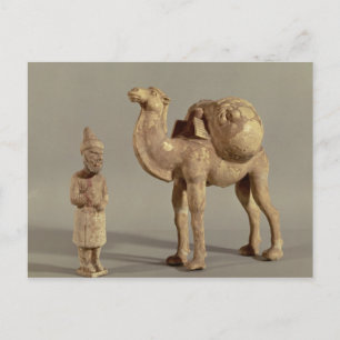 Funerary statuettes of a laden camel postcard