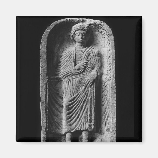 Funerary stela of a man, discovered in Palmyra Magnet (Front)