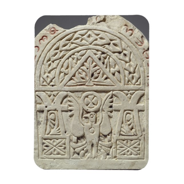Funerary stela with a dove or eagle, 8th-9th centu magnet (Vertical)