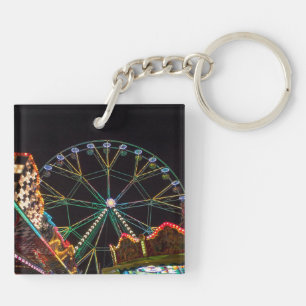 Funfair at Night Key Ring