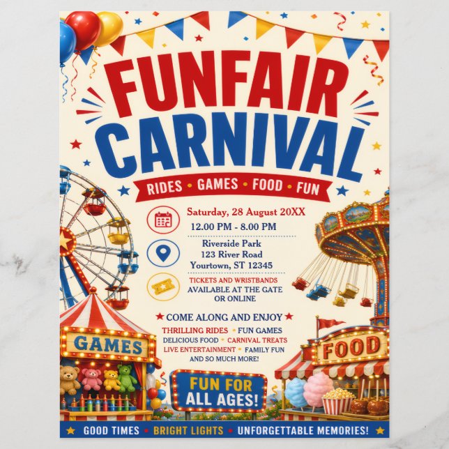 Funfair Carnival Flyer (Front)