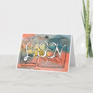 Fünfte Regel der Gelassenheit – LESEN Faltkarte Thank You Card