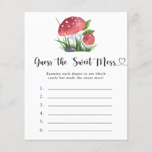 Fungi baby shower Guess the Sweet Mess game