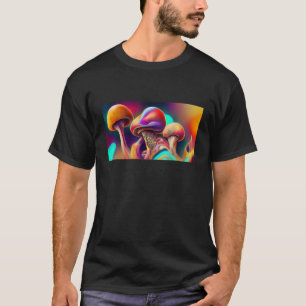 Fungi Colourful Mycology Mushroom Dream Abstract M T-Shirt