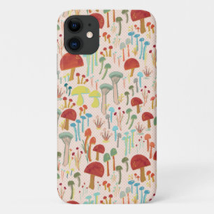 Fungi Forest Beige iPhone case