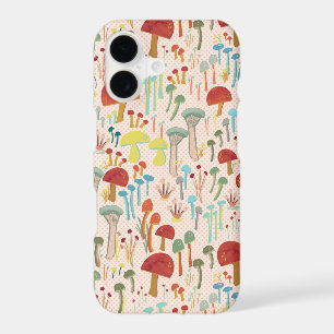 Fungi Forest Beige iPhone case