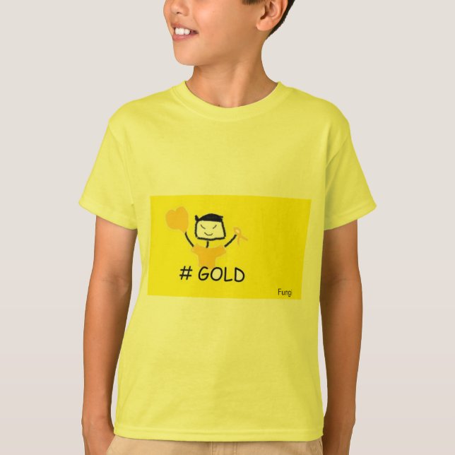 Fungi #Gold T-Shirt (Front)