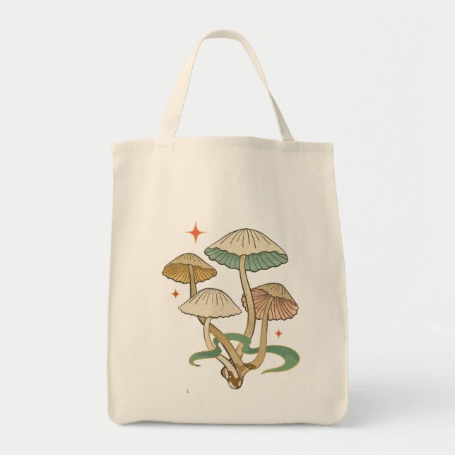 Fungi Mushroom Tote Bag (Front)