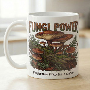 Fungi Power Mushroom Lover Tea Recipe Coffee Mug