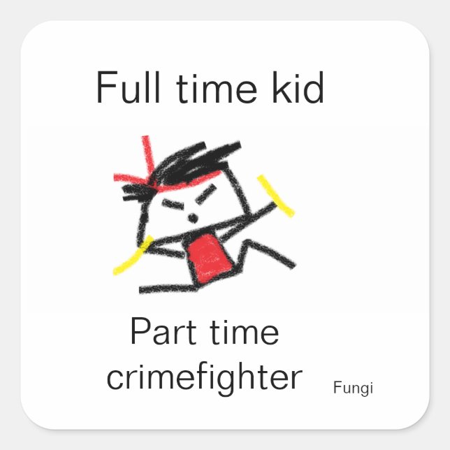 Fungi  square sticker (Front)