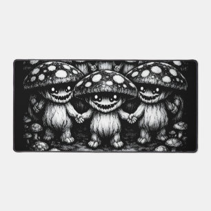 Fungus Folk • Forest Creatures by BurnsInHell Desk Mat