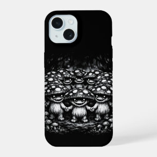 Fungus Folk •  Forest Creatures by BurnsInHell iPhone 15 Case