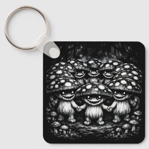Fungus Folk •  Forest Creatures by BurnsInHell Key Ring