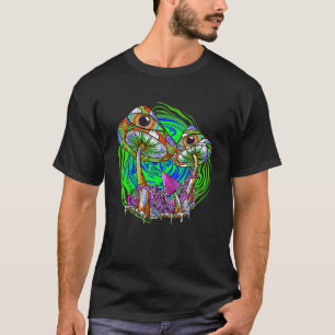 Fungus Magic Psilocybin Mushrooms Tie Dye Hippie T-Shirt