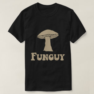 Funguy Mushroom Pun Retro Design T-Shirt