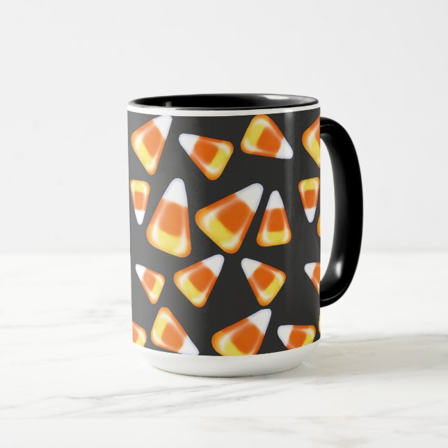 FunHalloween candy pattern, fun candy corn treats  Mug (Front Right)