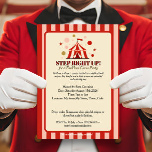 FunHaus Circus Party Big-Top Invitation