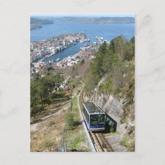 Funicular in Bergen Postcard