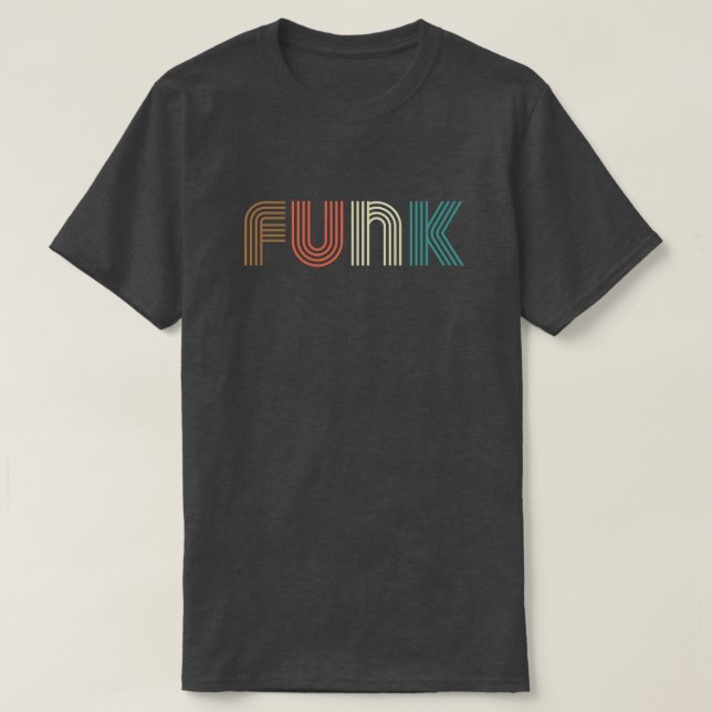 FUNK 70s Retro Vintage Old School Party Gifts  T-Shirt (Design Front)