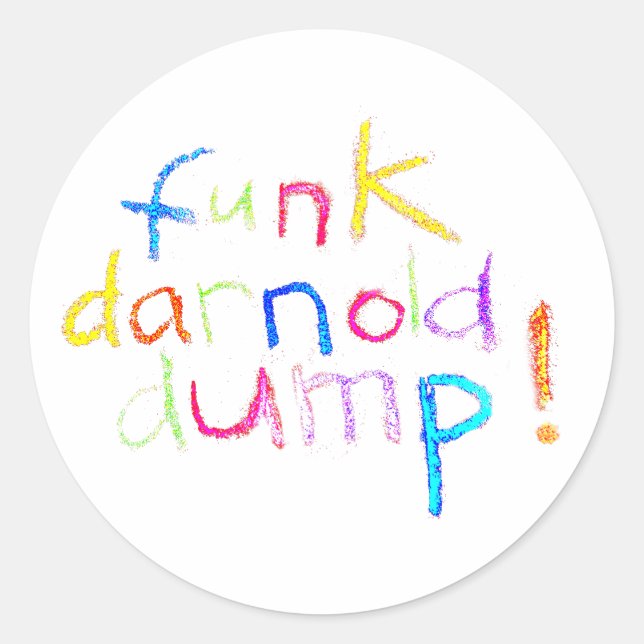 funk darnold dump Jeff Hankamer Artjunkhaus Comic  Classic Round Sticker (Front)