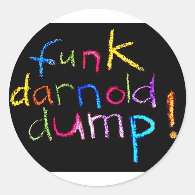 funk darnold dump Jeff Hankamer Artjunkhaus Comic  Classic Round Sticker (Front)