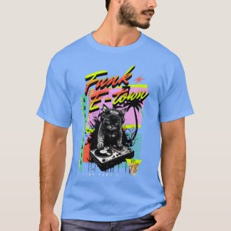 FUNK ETOWN SOUNDCAST 90s Steez Cat Dj Lime T-Shirt