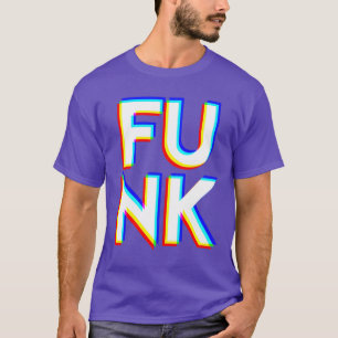 Funk in Big Bold CMYK Letters Behe Meme vintage T-Shirt