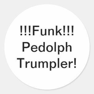 Funk Pedolph Trumpler Hankamer Artjunkhaus Comic Classic Round Sticker