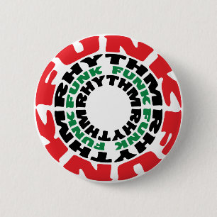 Funk Rhythm Funk Funk Rhythm 6 Cm Round Badge