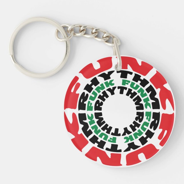 Funk Rhythm Funk Funk Rhythm Key Ring (Front)