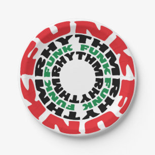 Funk Rhythm Funk Funk Rhythm Paper Plate