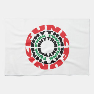 Funk Rhythm Funk Funk Rhythm Tea Towel