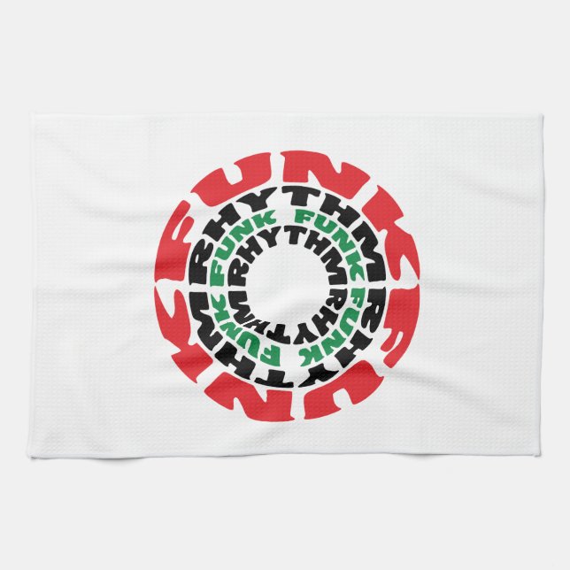 Funk Rhythm Funk Funk Rhythm Tea Towel (Horizontal)