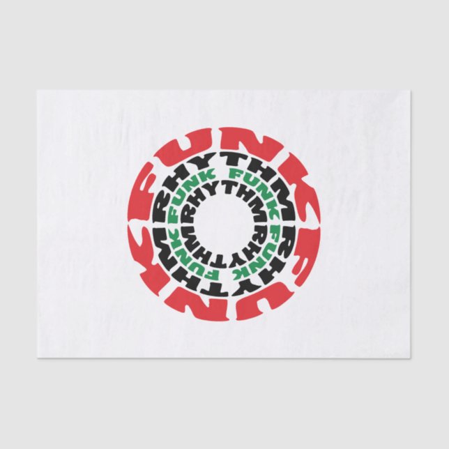 Funk Rhythm Funk Funk Rhythm Tissue Paper (Front)