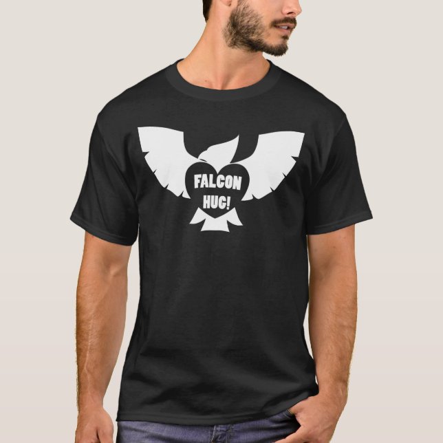 Funk Sandwich Falcon Hug Dark T-Shirt (Front)