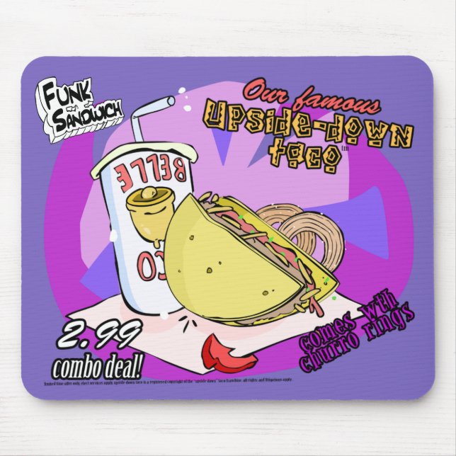 Funk Sandwich Upside-Down Taco Mouse Mat (Front)