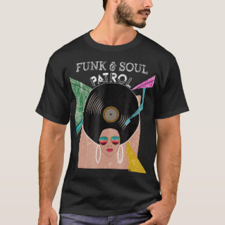 FUNK  SOUL PATROL 70s 80s Vintage Afro Graphic T-Shirt