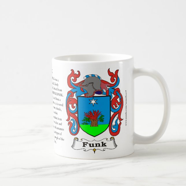 Funk, the Origin, the Meaning and the Crest on a m Coffee Mug (Right)